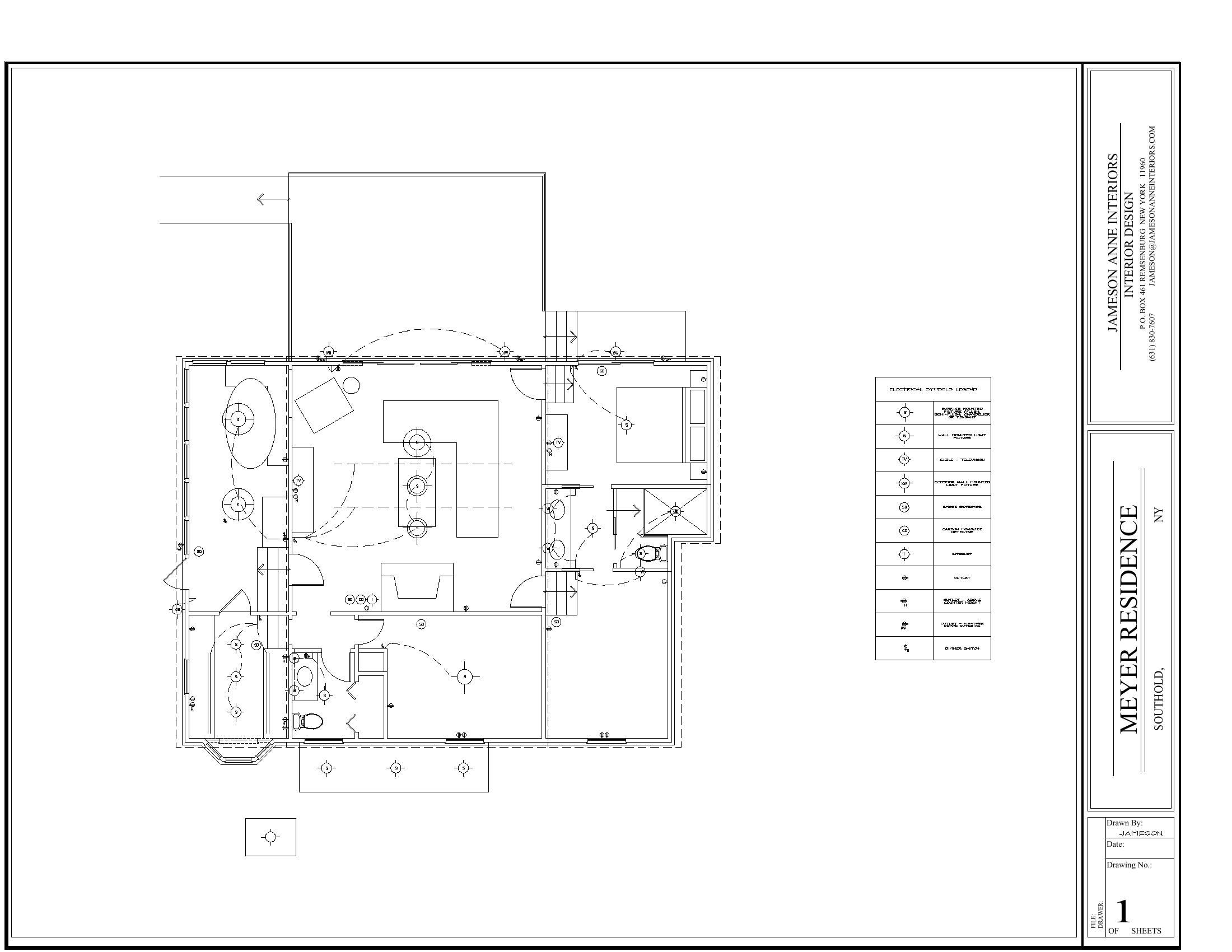 Electrical and lighting plan